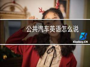 公共汽车英语怎么说