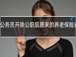 公务员开除公职后原来的养老保险还有吗