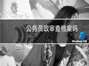 公务员政审查档案吗