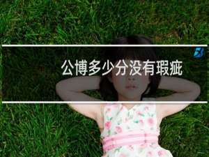 公博多少分没有瑕疵