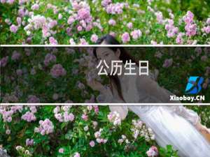 公历生日