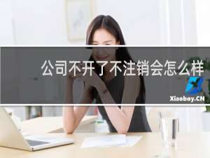 公司不开了不注销会怎么样