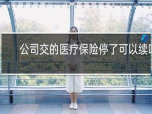 公司交的医疗保险停了可以续吗