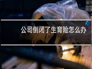 公司倒闭了生育险怎么办