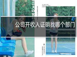 公司开收入证明找哪个部门
