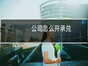 公司怎么开承兑