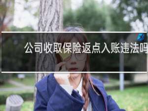 公司收取保险返点入账违法吗