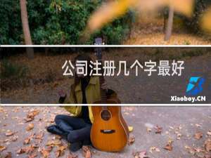 公司注册几个字最好
