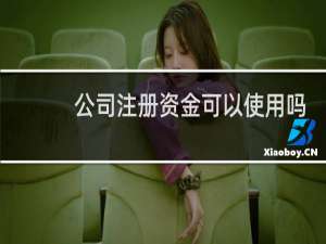 公司注册资金可以使用吗