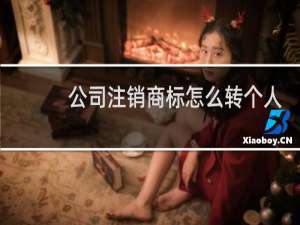 公司注销商标怎么转个人