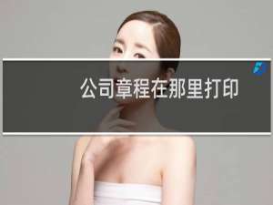 公司章程在那里打印