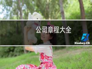 公司章程大全