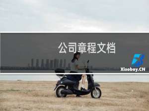 公司章程文档