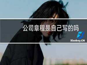 公司章程是自己写的吗