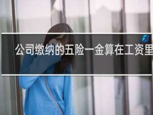 公司缴纳的五险一金算在工资里吗