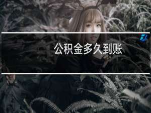 公积金多久到账