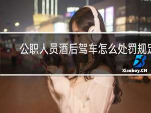 公职人员酒后驾车怎么处罚规定