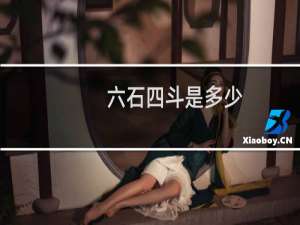 六石四斗是多少