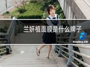 兰妍植面膜是什么牌子