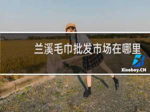 兰溪毛巾批发市场在哪里?