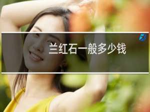 兰红石一般多少钱