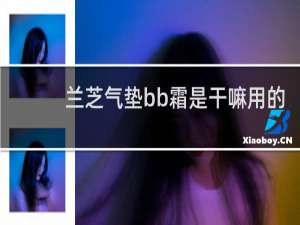 兰芝气垫bb霜是干嘛用的