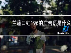 兰蔻口红196的广告语是什么