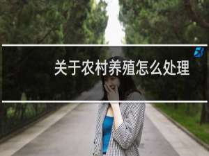 关于农村养殖怎么处理