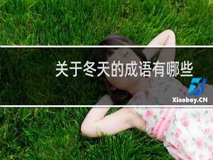 关于冬天的成语有哪些