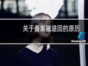 关于备案被退回的原历-备案平台