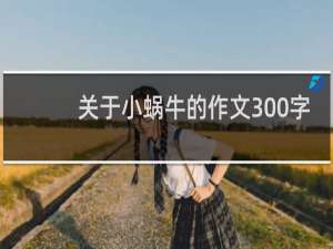 关于小蜗牛的作文300字