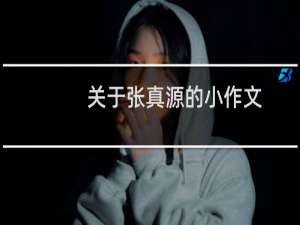 关于张真源的小作文