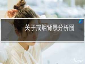 关于戒烟背景分析图