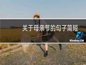 关于母亲节的句子简短