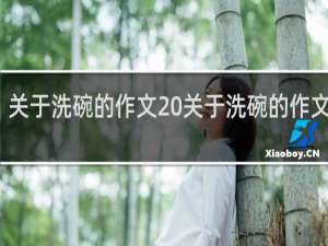 关于洗碗的作文 关于洗碗的作文范文