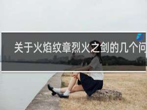 关于火焰纹章烈火之剑的几个问题