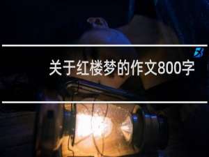 关于红楼梦的作文800字