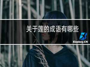 关于莲的成语有哪些