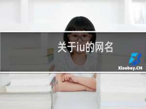 关于iu的网名
