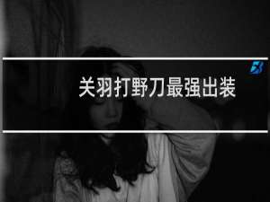 关羽打野刀最强出装