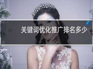 关键词优化推广排名多少钱