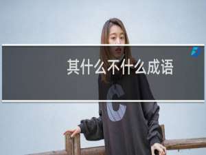 其什么不什么成语