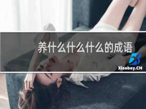 养什么什么什么的成语