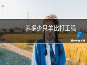养多少只羊比打工强