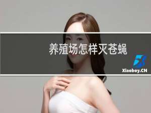 养殖场怎样灭苍蝇