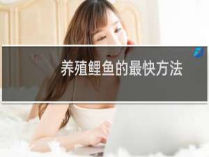 养殖鲤鱼的最快方法