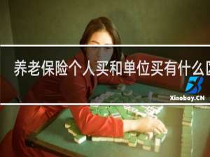养老保险个人买和单位买有什么区别