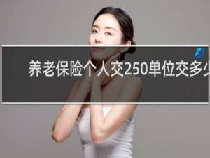养老保险个人交250单位交多少