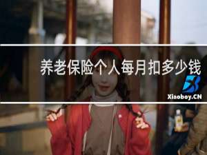 养老保险个人每月扣多少钱