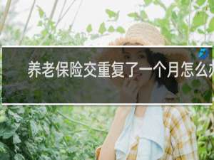 养老保险交重复了一个月怎么办